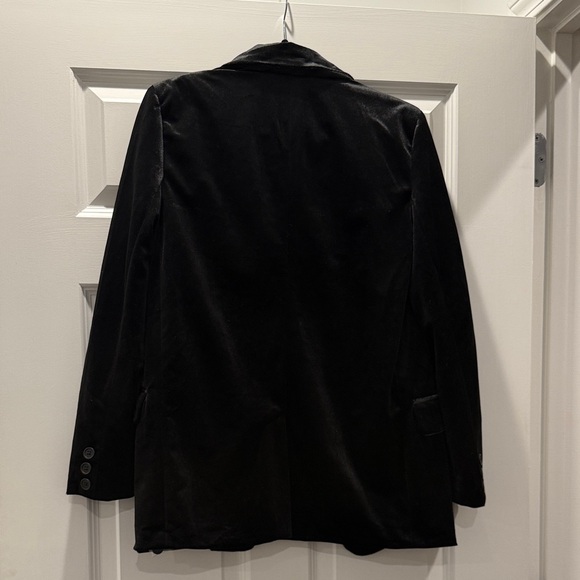 Steve Madden Black Velvet Blazer - Picture 3 of 5